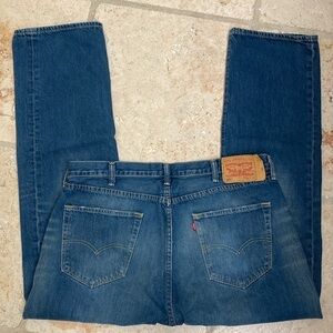 Levi 501 Jeans Men’s button fly faded Whiskered distressed classic unisex 38/32